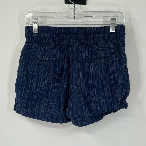 Athleta Cabo Linen Textured 4” Shorts Pull On Drawstring - Picture 3 of 6